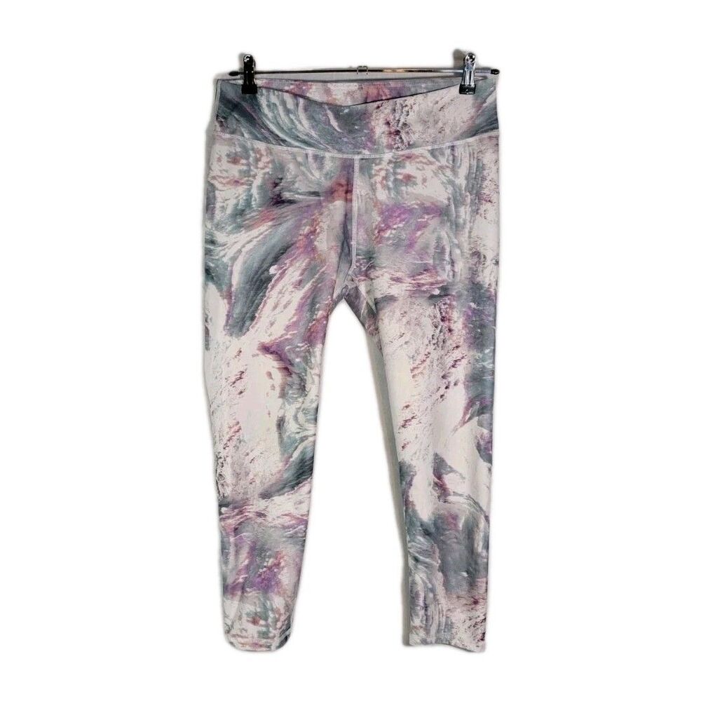 Fabletics Women's XL Define PowerHold High-Waisted Crop Legging “Stratus Print”